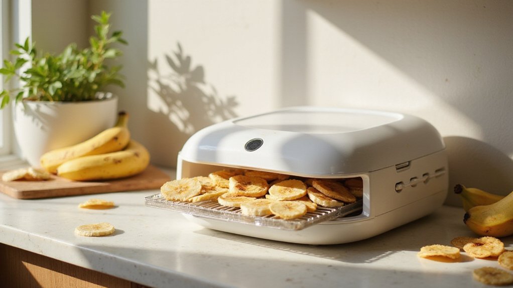 dehydrate banana chips easily