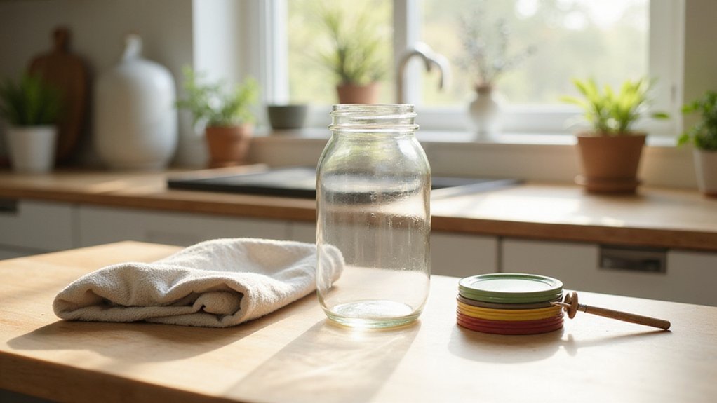 sanitize jars properly beforehand