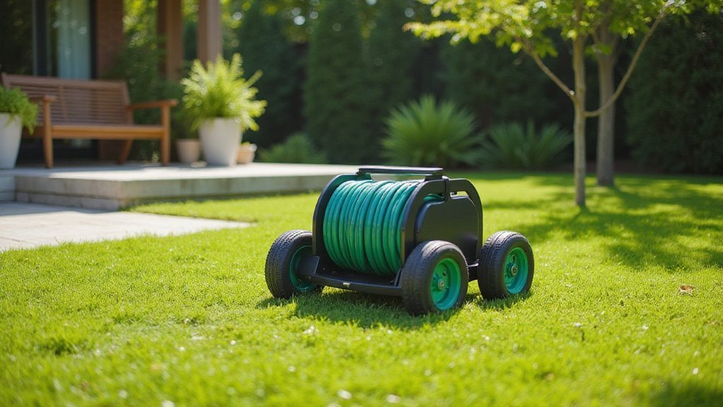 10 Best Garden Hoses with Carts That Make Yard Cleanup a Breeze